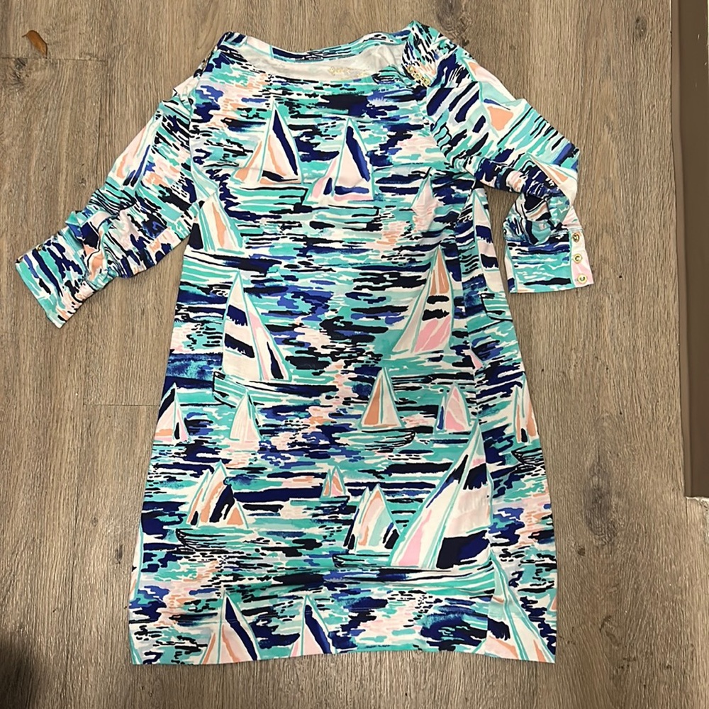 Lilly Pulitzer medium stretchy sailboat dress